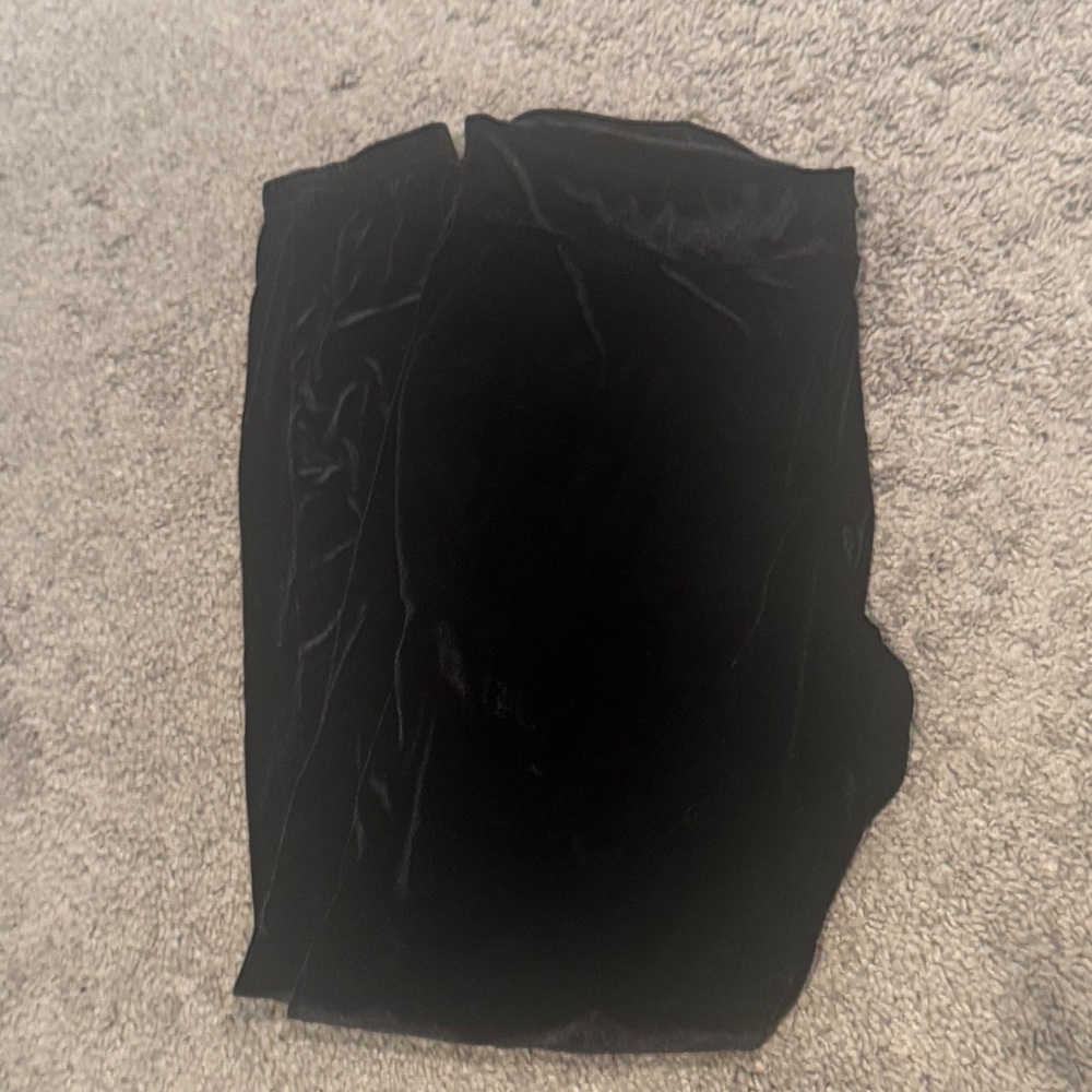Chic Black Velvet Joggers